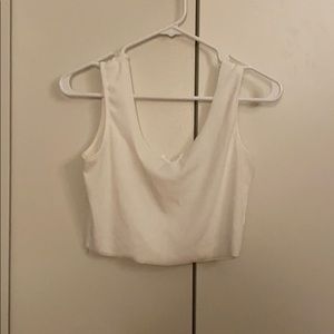 White crop top